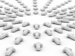 Abstract background. Arrows