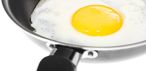 Fried egg in a frying pan