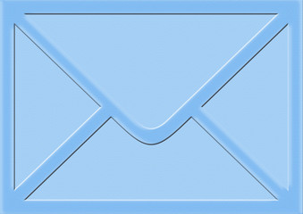 envelope blue