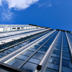 reflection in glass wall