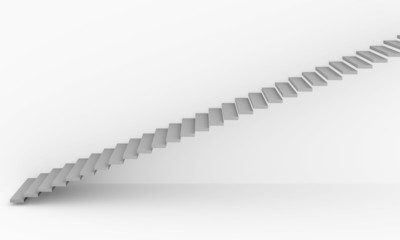 Stairway isolated on white