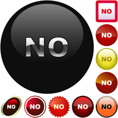 Rejected vector buttons.