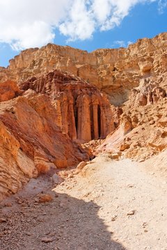 Majestic Amram pillars rocks in the desert in Israel