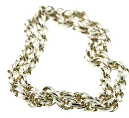 collier argent fond blanc