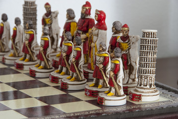 Chess Christmas Decorations, Tuscany, Italy