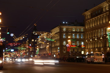 Fototapeta na wymiar Nevsky Prospect, St.Petersburg, Russia
