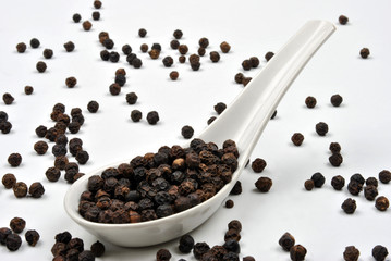 whole organic black pepper is a traditional spice