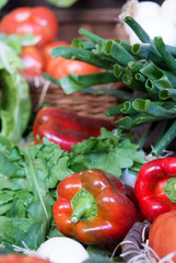 étalage fruits et légumes