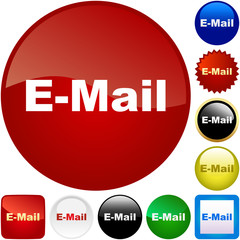 E-mail icon set for web.