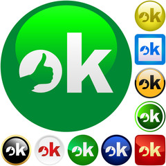 OK vector buttons.