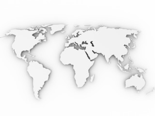 Fototapeta na wymiar world map