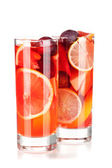 Cocktail collection: Refreshing fruit sangria (punch)