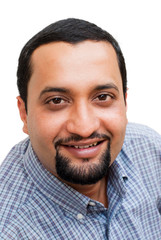 Fototapeta premium Indian man - isolated in white