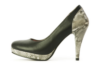 Woman shoes isolated on the white background