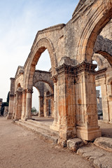 Fototapeta na wymiar Syria - Church of St Simeon - Qal'a Sim'an