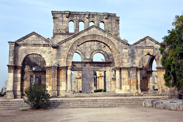 Fototapeta na wymiar Syria - Church of St. Simeon - Qal'a Sim'an