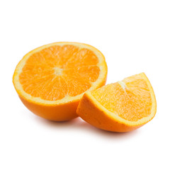 orange in a white background
