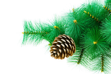 Christmas tree isolated on the white background