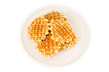 Fresh cookies isolated on the white background