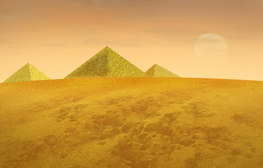 Obraz na płótnie Canvas Egyptian pyramids