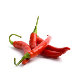 four red chilly peppers