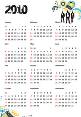 calendar for 2010