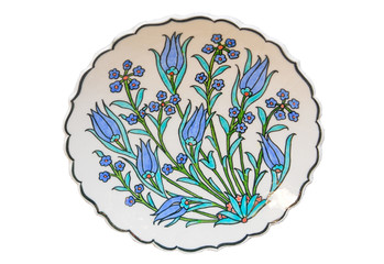 Turkish traditional artistic tile plate