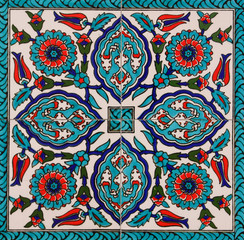 Turkish wall tile background