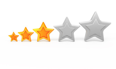 Three gold stars for ranking