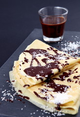 Crêpes au chocolat