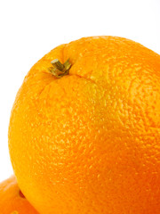 Oranges. close up. white background