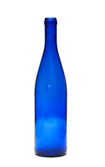 Blue glass bottle