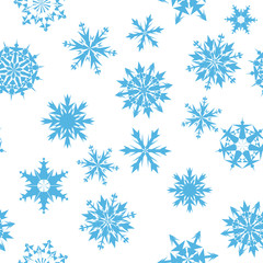 Fototapeta na wymiar seamless snowflakes