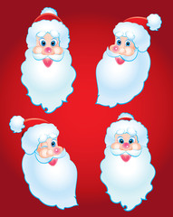 FACIAL EXPRESSION OF SANTA CLAUSE