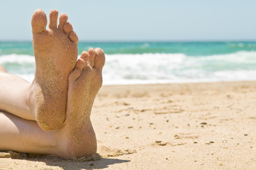 Sandy feet