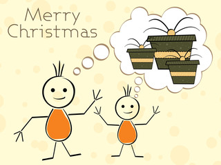 abstract concept for xmas day