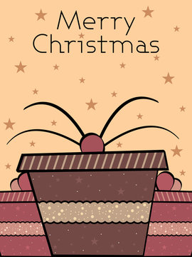 christmas background with cactus vash