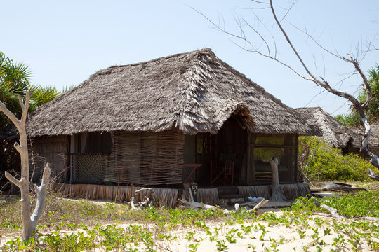 Straw hut Tanzania