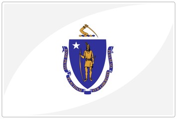 drapeau glassy massachusetts flag