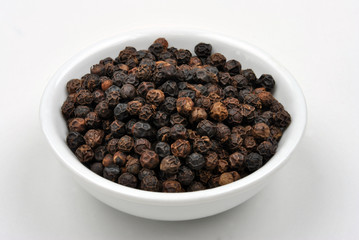 whole organic black pepper is a traditional spice