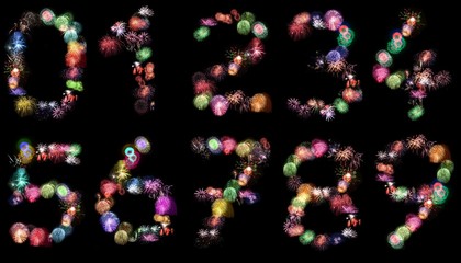0123456789 fireworks