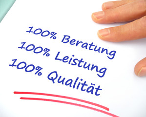 Qualit&auml;t, Leistung und Kundenn&auml;he