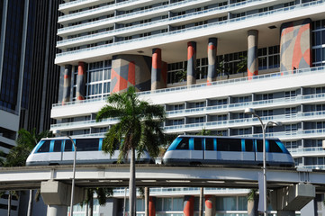 Miami downtown train system © philipus