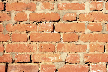 Brick wall.