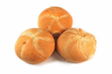 Bread rolls isolated