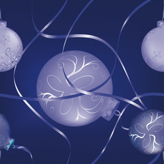 Blue christmas seamless backgroung