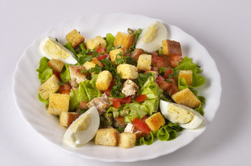 Fried chicken salad