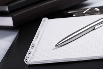 handle with a notebook