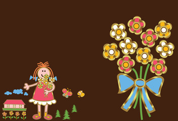 Illustration for greeting card.