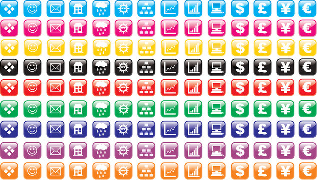Various Glossy Button Icons